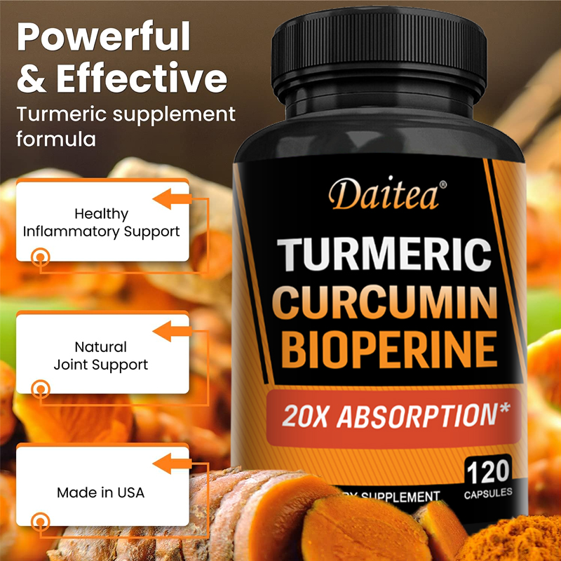 Turmeric Curcumin Capsule - Curcumina di curcuma con zenzero e